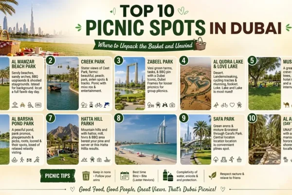 Top 10 Picnic Spots in Dubai: Where to Unpack the Basket and Unwind