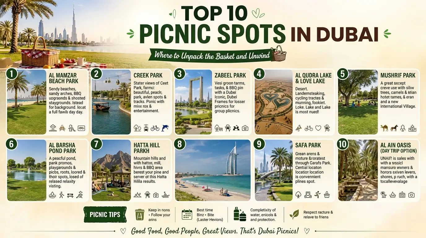 Top 10 Picnic Spots in Dubai: Where to Unpack the Basket and Unwind Post settings Labels Top 10 Picnic Spots in Dubai, No matching suggestions Published on 7/29/26 9:33 PM Links Location Search Description Options Custom Robot Tags
